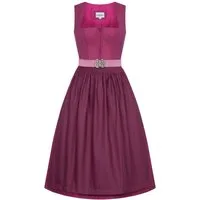 Nübler Dirndl Midi Dirndl Kelly in Johannisbeere von Nübler - Rocklänge 70 cm