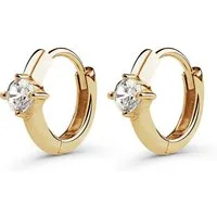 FAVS Paar Creolen FAVS Damen-Creolen 375er Gelbgold 2 Zirkonia (Paar)