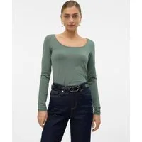Vero Moda Langarmshirt VMLULU LS U-NECK TOP JRS GA NOOS