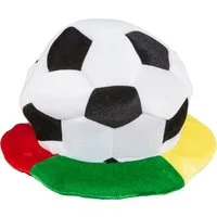 Orlob Plüschmütze Deutschland Fußballhut mit Rasen Hut Bunt KW 60 Kostüm WM EM Fußball Fußball Design