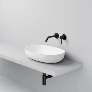 Steinberg Serie 440 Aufsatzschale oval, ohne HL, ohne Überlauf, 600 mm x 400mm, matt weiß 4406116W