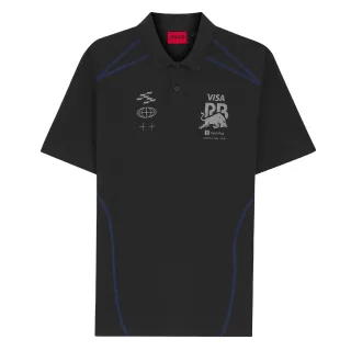 Hugo - "Visa Cash App Racing Bulls F1" Poloshirt für Herren (Schwarz)