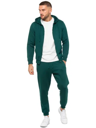 Enzo | Herren Zip Hoodie Trainingsanzug Set - Grün