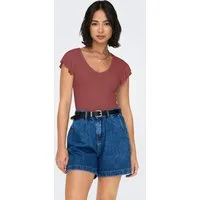 ONLY V-Shirt ONLBELIA – V-Ausschnitt für femininen Sommerkomfort Viskosemischung, regular fit, Rundhals