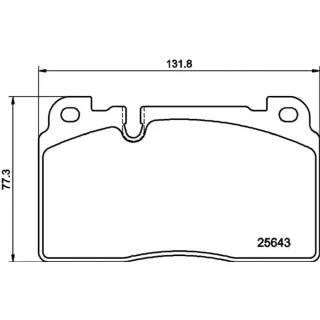 Hella Bremsbel?ge vorne Audi Q5 8DB355020-241