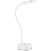Philips LED Schreibtischlampe Rock 5W, 5000K, 90 Lumen, Akku, Touchdim, weiss, Dimmfunktion, USB-Ladefunktion, mehrere Helligkeitsstufen, LED fest integriert, Kaltweiß