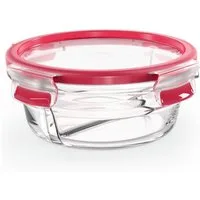 Emsa Frischhaltedose Emsa CLIP & CLOSE GLAS Frischhaltedose rund 0,55 L, Glas, (1-tlg)