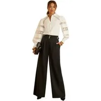Love & Roses Palazzohose Love & Roses Hose mit weitem Bein, Regular (1-tlg)