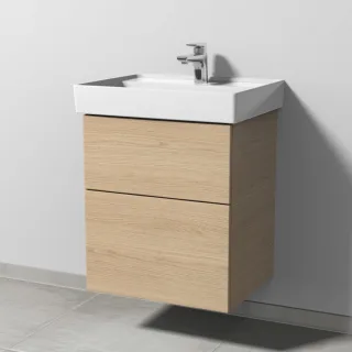 Sanipa 3way Waschtischunterbau zu Villeroy & Boch Collaro Waschtisch mit 2 Auszügen, Eiche-Nordic SM83348