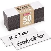 Magstick Magnet 50 beschreibbare Magnet-Etiketten I 10 x 3 cm I mag_815