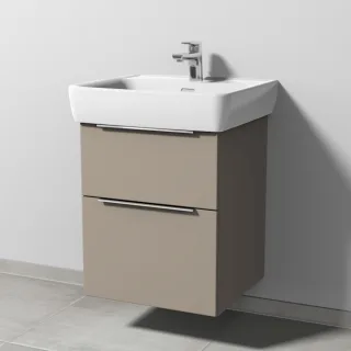 Sanipa 3way Waschtischunterbau zu Laufen Pro A Waschtisch mit 2 Auszügen, Sandgrau-Matt UF75567