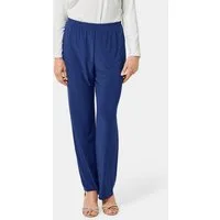 GOLDNER Schlupfhose Slinky-Hose mit weitem Bein Jerseyhose mit Schlupfbund und Knöchellänge