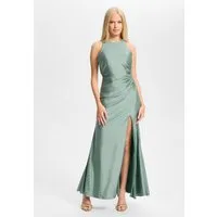 Hey Kyla Abendkleid - Hochgeschlossenes Abendkleid mit Beinschlitz Figurbetonte Passform