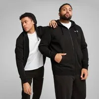 PUMA Kapuzensweatjacke ESS NO 1 LOGO FULL-ZIP HOODIE FL mit verstellbarer Kapuze, für Freizeit und Sport