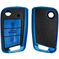 kwmobile Schlüsseltasche Autoschlüssel Hülle für VW Golf 7 MK7 (1-tlg), TPU Schutzhülle Schlüsselhülle Cover