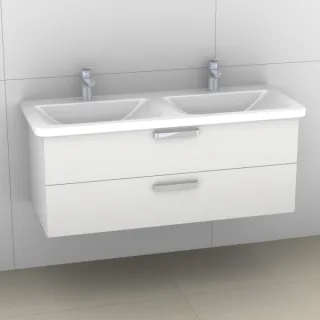 Artiqua 412 Waschtischunterschrank für Tonic II K0871, K0873, K0874 Weiß Hochglanz, 412-WU2L-I52-701 412-WU2L-I52-7016-68