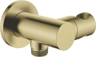Neuesbad Serie 310 Eck Anschluss Verstellbar mit Dusche BRACKET, Rund, Gold Gebürstet NB1DENACR57K1