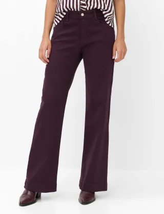 Brax Damen Five-Pocket-Hose Style MAINE BLACKBERRY VIOLET, denim dunkles lila, Gr. 34