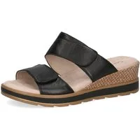 Caprice Pantolette Keilabsatz, Sommerschuh, Schlupfschuh mit zwei Klettriemen