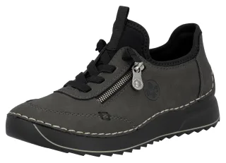 Rieker Sneaker Schnürschuh, Halbschuh, Slipper mit Kontrastnaht