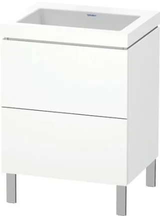 Duravit L-Cube c-bonded Set bodenstehend Weiß Matt 600x480x698 mm - LC6936N1818 LC6936N1818