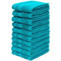 OTTO home Waschlappen Vanessa, 10 Seiftücher, 30x30cm, in Standard- und Premium-Qualität, (Set, 10-St), Handtücher mit Bordüre, 100% Baumwolle, einfarbig, weich