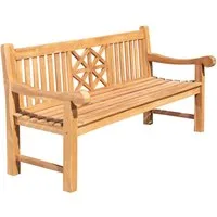 CLP Gartenbank Florida (1er), Holzbank für den Garten, aus Teak-Holz