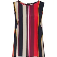 MORE&MORE Blusenshirt Bluse Top Mehrfarbig,gestreift,Fließender Stoff