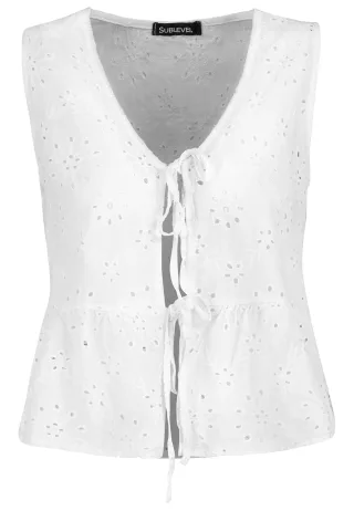 Authentic Style - RE9CIEJsdXNlbiBUb3A= white - Gr. - M/L