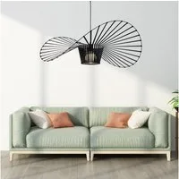 ZMH Pendelleuchte Schwarz Modern E27 Pendelleuchte Esstisch für Esszimmer Schlafzimmer, Augenschutz, ohne Leuchtmittel