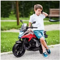 AIYAPLAY Elektro-Kindermotorrad 12V Kindermotorrad mit MP3, USB, LED-Scheinwerfer, Belastbarkeit 30 kg, (1-tlg), für 3-6 Jahre, Rot