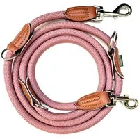 Leisegrün Hundeleine Hundeleine für große Hunde, nur 260g leicht, Hundeleine 2m - Altrosa, Nylon