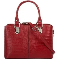 Cluty Umhängetasche, echt Leder, Made in Italy