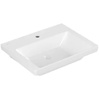 Villeroy und Boch Subway 3.0 Schrank-Waschtisch 4A706101 60x47cm, mit 1 Hahnloch/ohne Überlauf, weiß