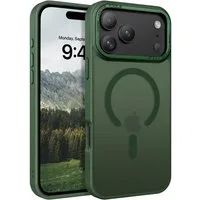 CoolGadget Handyhülle Magnet Hülle für iPhone 17 Pro Schutzhülle mit Metall Kamerarahmen 6,3 Zoll, magnetisches Schutzcase Matt Stoßfest kompatibel mit Magsafe Zubehör