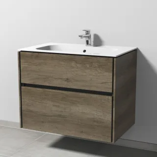 Sanipa Twiga Keramik-Set Finion mit 2 Auszügen, Eiche-Nebraska, SL26037 SL26037