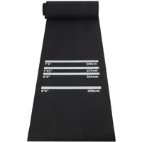 Youyijia Dartmatte Dartmatte mit 4 Abwurfdistanzen, 300 cm x 62 cm