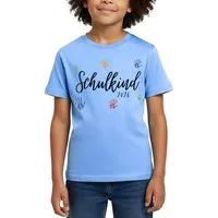 Spreadshirt T-Shirt Schulkind 2026 Bunte Handabdrücke Einschulung Kinder T-Shirt (1-tlg)