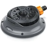 Brandson Vielflächenregner Garten Sprinkler, 360° Rasensprenger, 8 Sprühmodi, 110m² Bewässerung, für Flächen bis 110 m², (1-St), Wasserstrahl stufenlos einstellbar, runder Flächenregner, einstellbar