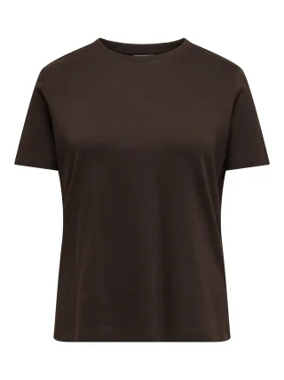 ONLY CARMAKOMA - CARJEN S/S JEANS TEE JRS NOOS Coffee Bean - Gr. - 48