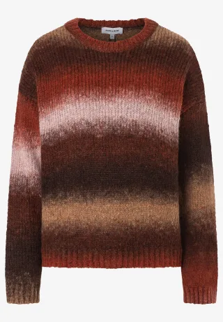 MORE & MORE - Pullover mit Farbverlauf orange - Gr. - 36