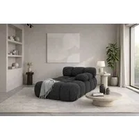 Kaiser Möbel Chaiselongue modular für Wohnzimmer, Bouclé-Stoff Abriamo, Selia, Chaiselongue, Chaiselongue-Modul zum Entspannen,Modernes Lounge-Design