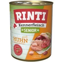 Rinti Kennerfleisch Senior mit Huhn 800 g - 12 Stück, für: Hund