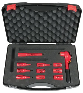 KS Tools 3/8" Steckschlüssel-Satz mit isolierten Werkzeugen, 11-tlg - 117.1887