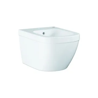 Grohe Euro Keramik Wandbidet 39208000 alpinweiß, 1 Hahnloch mit Überlauf