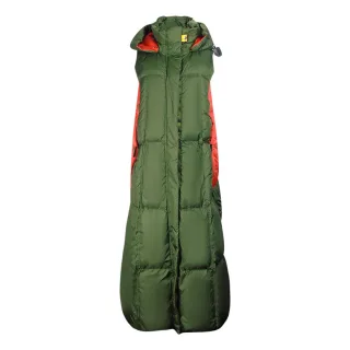 Parajumpers Lory Green Long Hooded Vest Daunenjacke