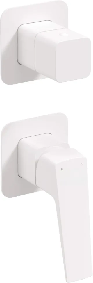 Neuesbad Serie 660 Unterputz-Brausearmatur mit Umsteller, Weiß NB1DEBQLA44P1