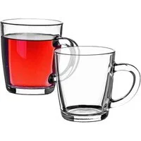 Pasabahce Becher Pasabahce Basic Henkeltasse 350 ml 2er Set, Glas