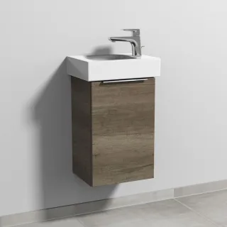 Sanipa 3way Waschtischunterbau zu Geberit iCon Waschtisch mit 1 Tür, Eiche-Nebraska UM65837