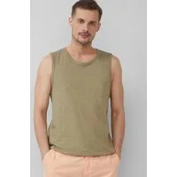 s.Oliver Muskelshirt T-Shirt Baumwoll-Tanktop mit Flammgarnstruktur